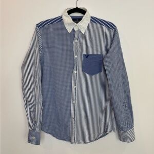 American Eagle mix print buttons down shirt size XS